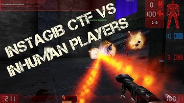 Unreal Tournament GOTY Gameplay - Instagib CTF vs Humans