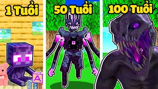 Hachi 24 Giờ Hóa Thành Vua Enderman Siêu Mạnh Trong Minecraft