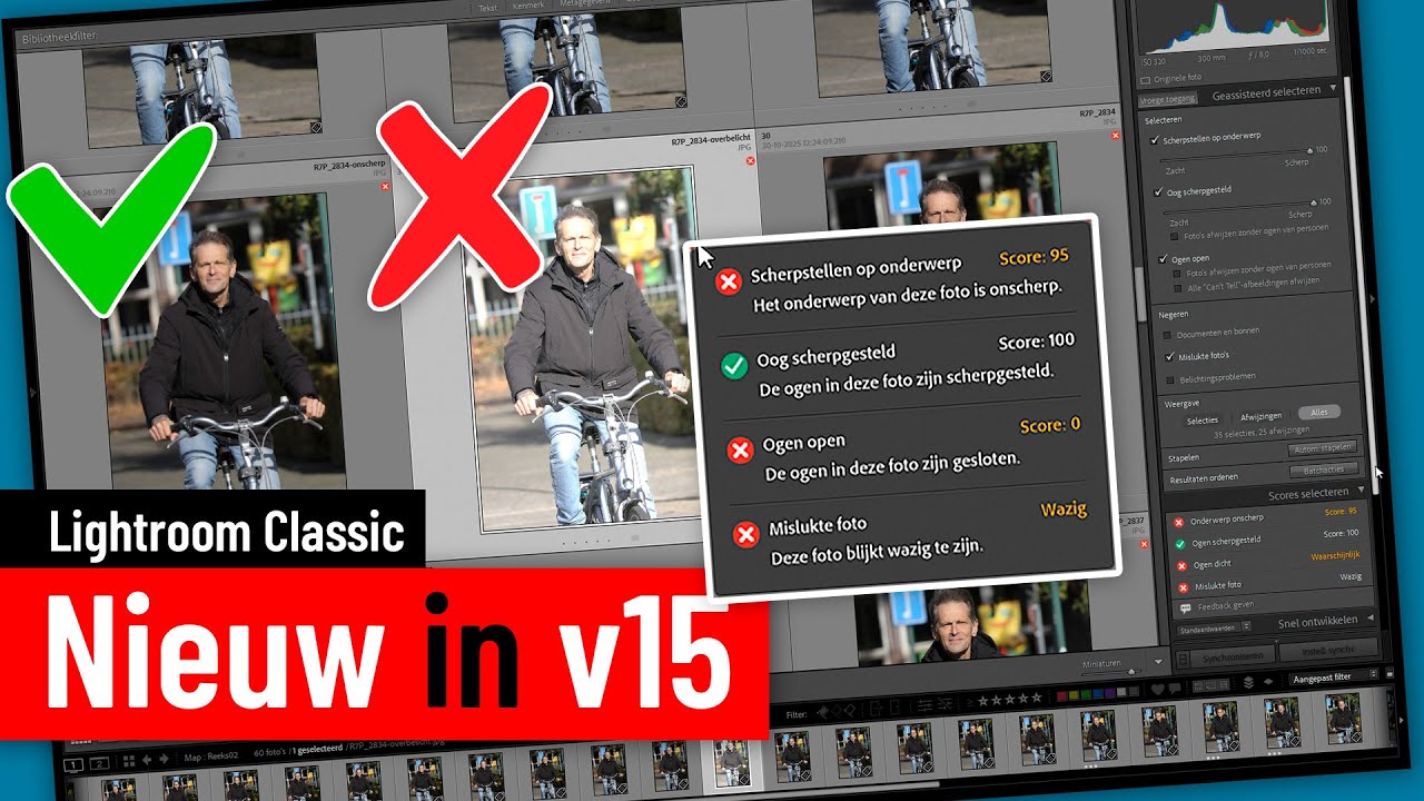 Lightroom Classic | Nieuw in versie 15 | Geassisteerd selecteren (Dutch)