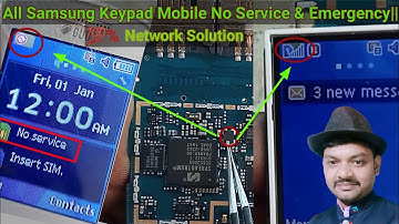 Samsung B313E No Service & Emergency|| Network Problem 💯% Solution