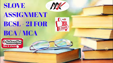 BCSL-21😊 Solve Assignment C-language programming BCA MCA 2020-21🔥🔥💻