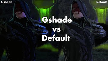 FFXIV - MOD: Gshade vs. default settings (graphical enhancement tool)