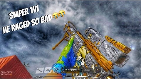 Made Him Rage Quit so hard in a Sniper 1v1! 🤯 Destroyed with DL Q33 | COD Mobile Rage Gameplay