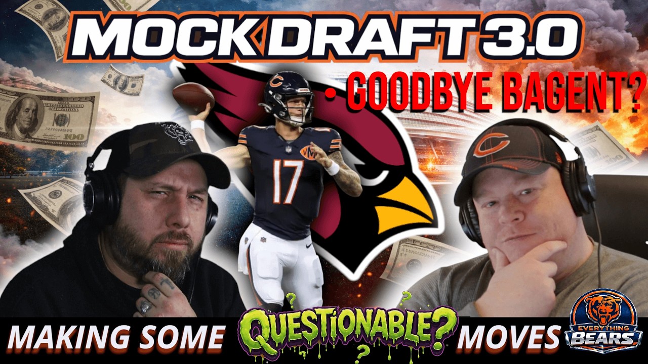 Bears Trade Rumors EXPLODE? Stadium Buzz Heating Up + Mock Draft 3.0 | EVERYTHING BEARS SHOW