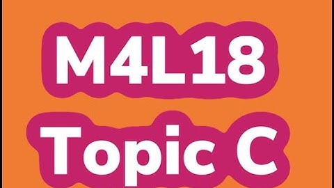 Module 4, Topic C, Lesson 18