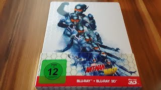 ANT-MAN AND THE WASP 3D + 2D Steelbook Blu-ray Limited Edition Unboxing [UHD]