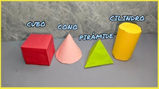 Como hacer cuerpos geométricos de papel. muy fácil