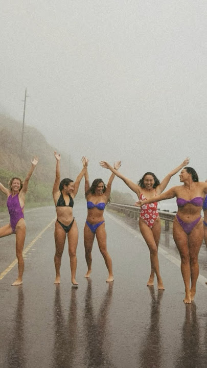 rain DESTROYED this #bikini photoshoot!! 😭😈 // #shorts #girls