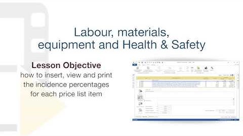 PriMus Tutorial - Labour, materials, equipment and Health and Safety - ACCA software