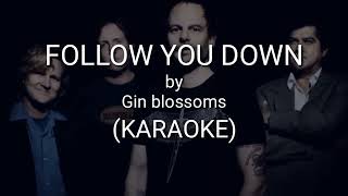 FOLLOW YOU DOWN - GIN BLOSSOMS (KARAOKE)