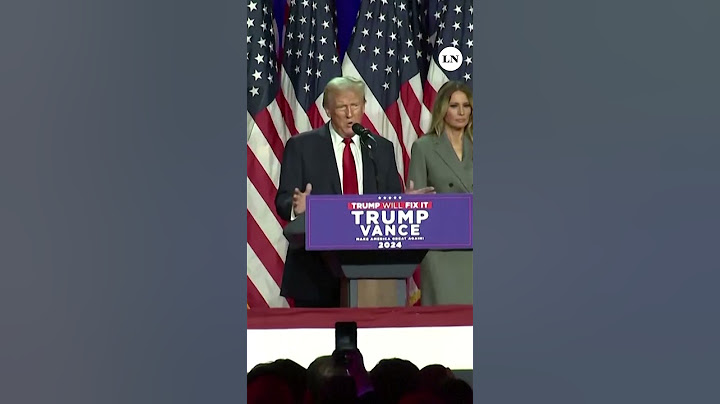 El discurso de Donald Trump tras ganar las elecciones y convertirse en el nuevo presidente de EE.UU.