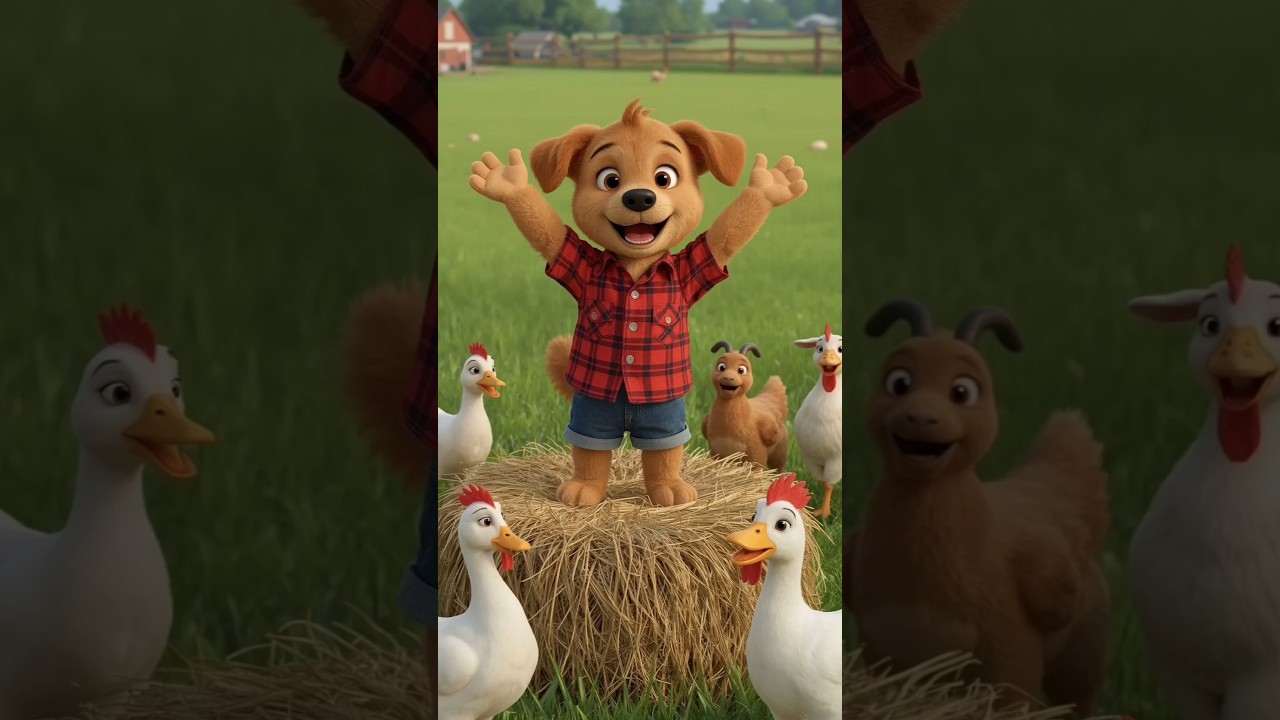 Farmer Puppy Strikes a Hero Pose! 🐶🌾