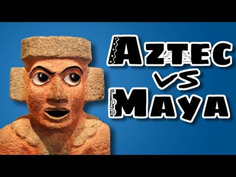 Aztec and Mayan are totally different languages. Sort of.