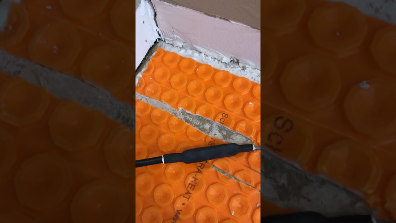 Schluter Ditra Heat Install 13 YouTube