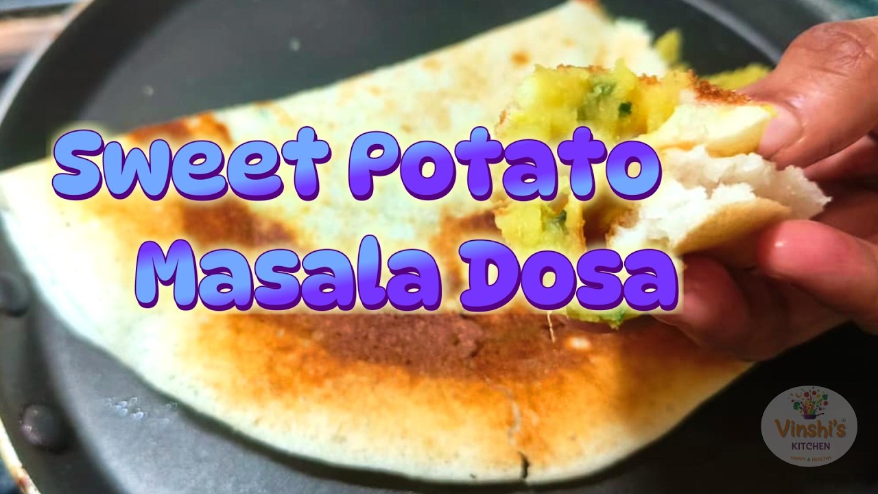 Healthy and Tasty SWEET POTATO MASALA DOSA..😋😋