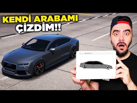 KENDI ARABAMI ÇIZDIM GELDIMI ? ÇIZDIGIM HERŞEY GERÇEK OLUYOR - GTA 5 MODS