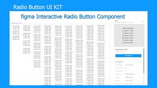figma radio button UI Kit |  Interactive Radio Button | Radio Button Component