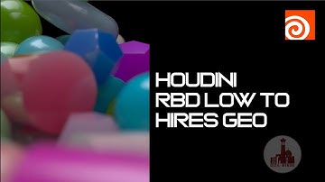 PROMO: RBD LOW TO HIRES GEO #houdini, #vfx, #simulation #render