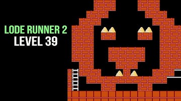 Lode Runner 2. Level 39. Nintendo (NES) Games