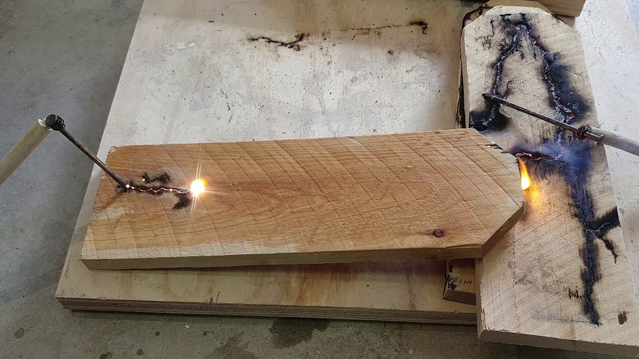 High voltage wood burning, cedar YouTube