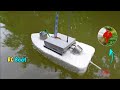 Rc boat   how to make remote control boat at home  diy rc boat  use old rc car  diy active