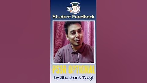 Student Testimonials | PSIR Optional by Shashank Tyagi #UPSC #PSIR