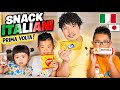 BIMBI GIAPPONESI ASSAGGIANO GLI SNACK ITALIANI