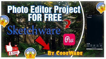 Photo Editor Sketchware Project | Download for FREE | By CodeWare
