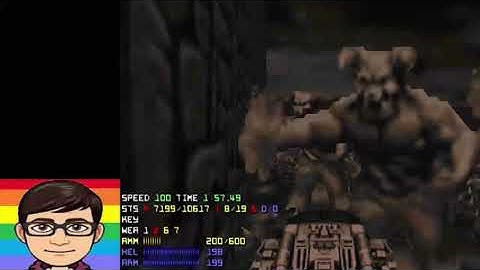 Doom NUTS.wad Speedrun 90%+ kills in 3m 19s WORLD RECORD!