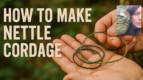 How to make Nettle Cordage - Full process