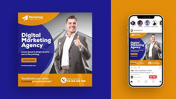 Social Media Banner Design For Digital Marketing Agency - Photoshop Tutorial