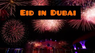 Dubai Eid ul Adha Celebration Beautiful view Fireworks  Atlantis 2021