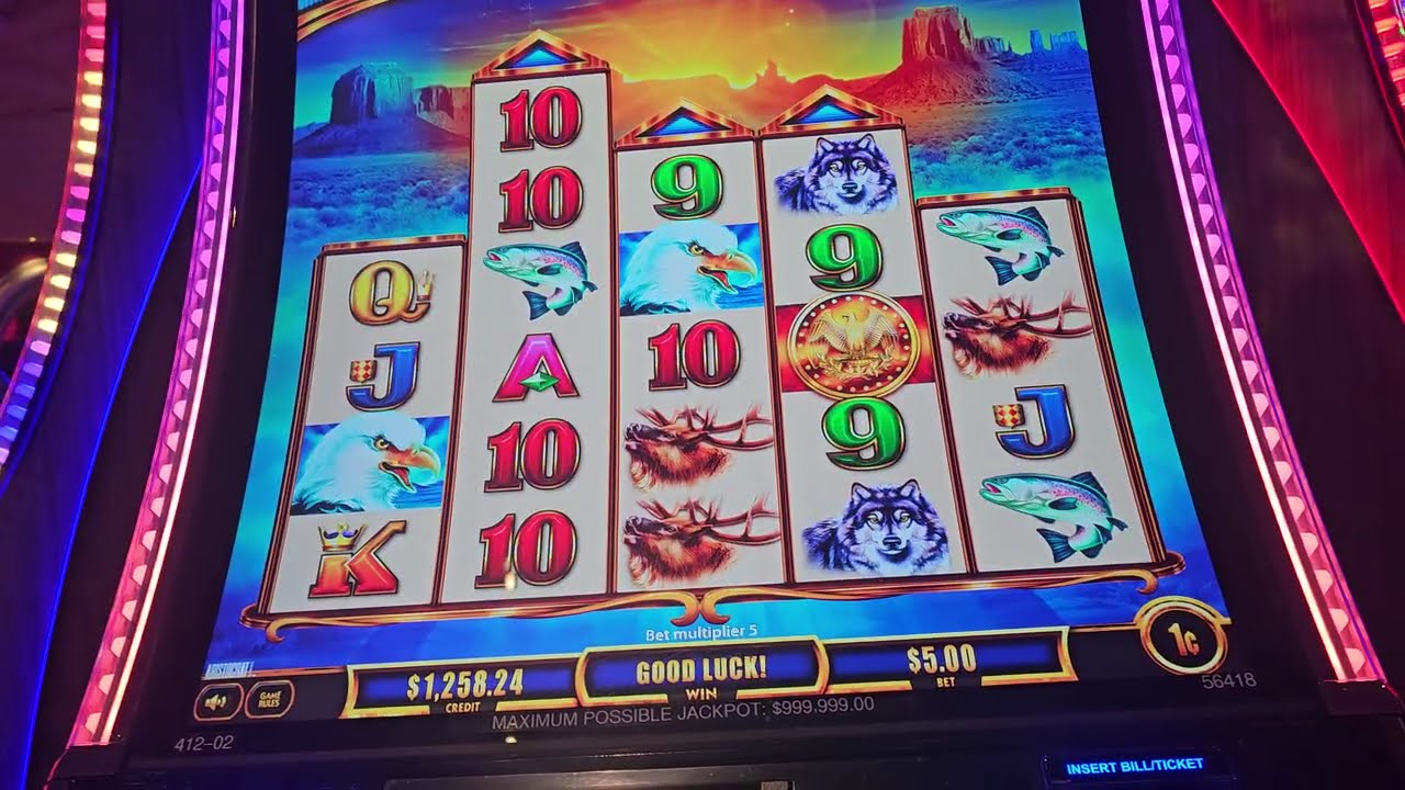 Aristocrat Eagle Acension $5 Max bet WAR For Gold Eagle!!! 