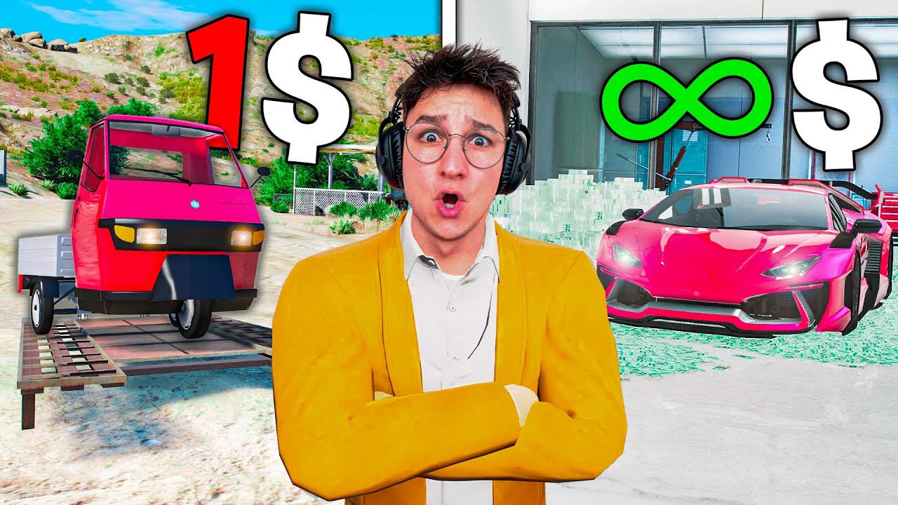 CONCESSIONARIO DA 1$ vs 1.000.000$ su GTA 5! 🏎️
