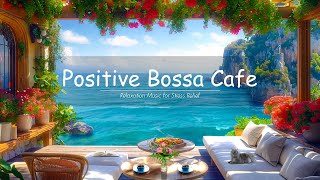 Beachside With Seaside Cafe Ambience | Relaxing Ocean Waves for a Blissful Coastal Experience