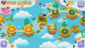 🐌❓💡"Snail Bob 3", level 7. Walkthrough. All Stars and treasures.