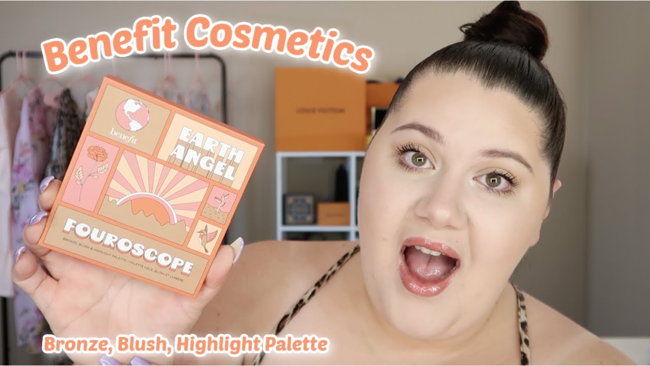 Benefit Cosmetic Fouroscope Earth Angel Review/Tutorial | Bronze, Blush,  Highlight Palette - YouTube