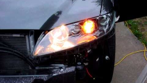 Mazda 6 Front Turn Signal/Marker Light Mod - Darker Shot for Better Camera Visibility