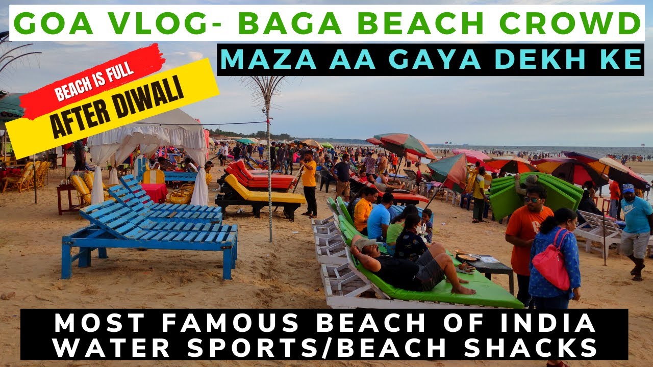 Baga Beach Goa | Beach Shacks Baga Beach | Water Sports Baga | Goa Vlog ...