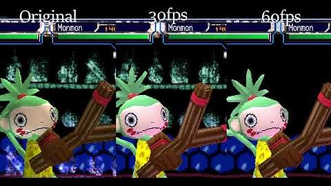 Digimon 2003 (Digimon World 3) Original / 30 fps / 60 fps Comparison