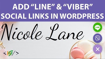 How to Add LINE and VIBER Link Button in WordPress Website