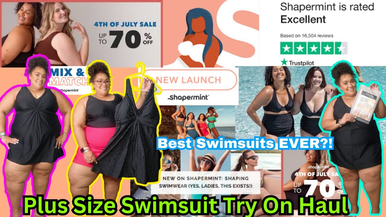 Plus Size SwimSuit Try On HaulShapermint Swimsuit Collection Haul