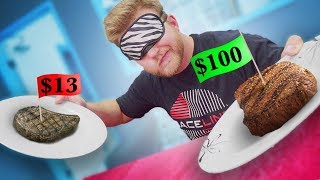 Cheap Vs Expensive Food Blindfold Taste Test Challenge!