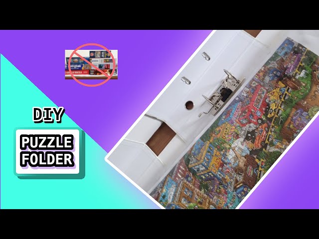 I Created a Custom Puzzle Holder Folder // DIY puzzle storage 