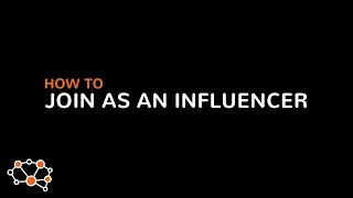 How to: Join for Free as Influencer