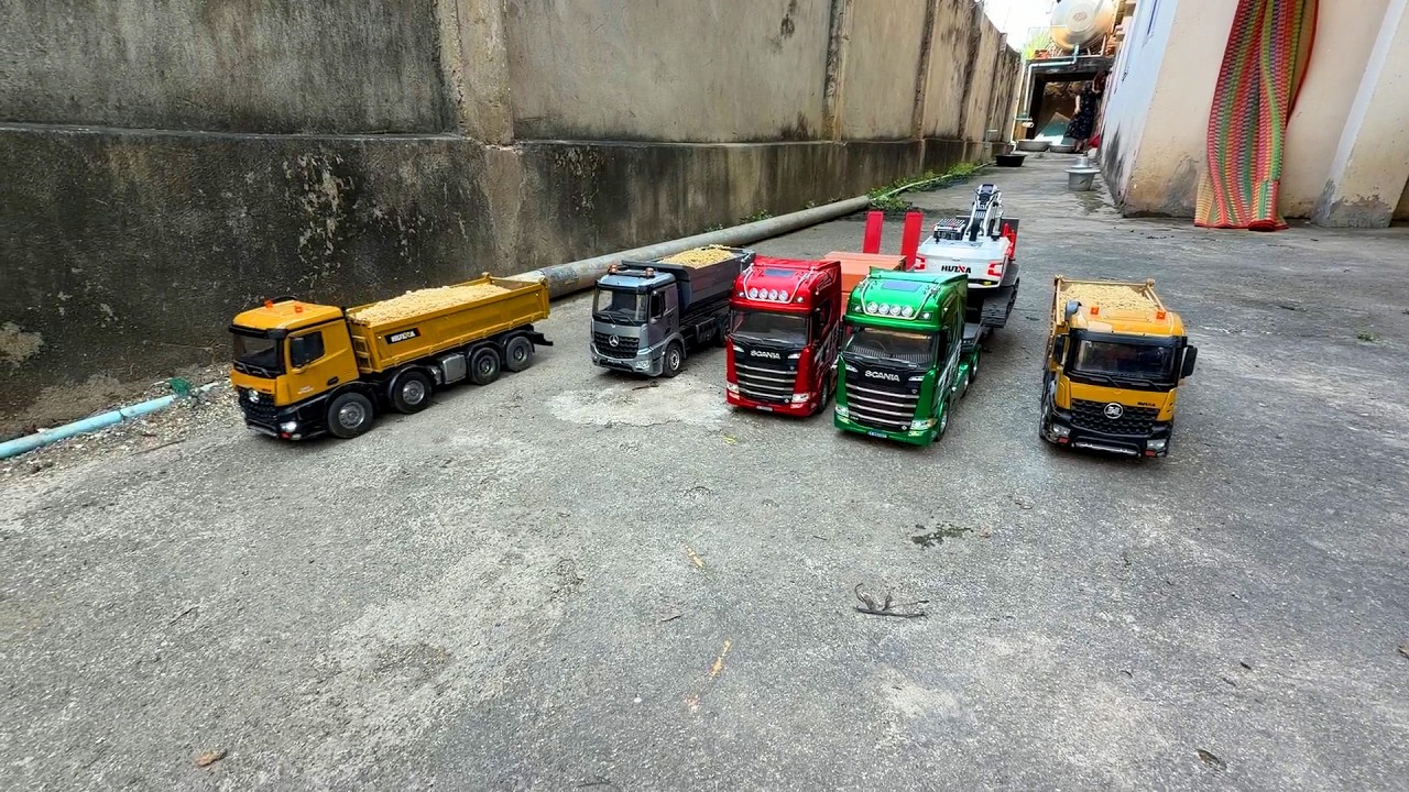 New RC Activities Dump Trailer Transportation Excavator HUINA - Dump trailer 770 - HUINA Truck