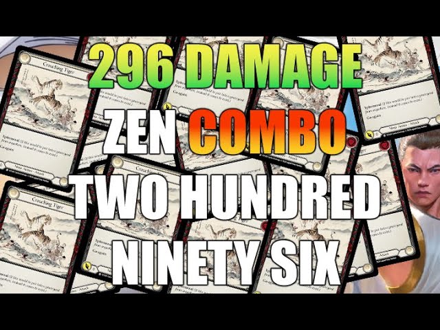 🔥296 Damage🔥 Zen Combo ➤ Zen should stop breeding more tigers! 🐅FAB TCG class=