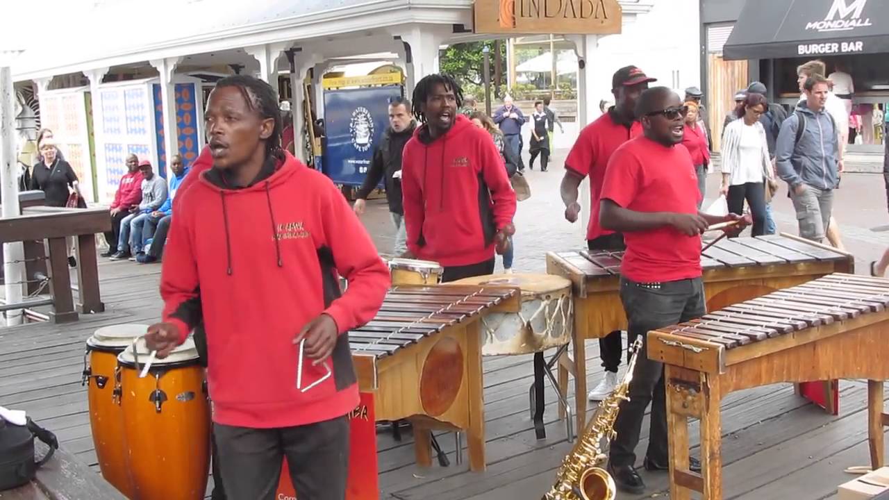 Ikamva Marimba Band busking at the V&A Waterfront in Cape Town. YouTube
