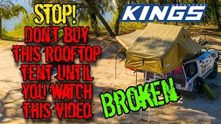 ADVENTURE KINGS ROOFTOP TENT BROKEN! *UPDATE* IN DESCRIPTION