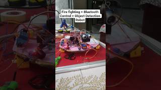 FireFighting + Bluetooth Control + Object Detecting Robot. | New Video Coming Soon | #firefighting
